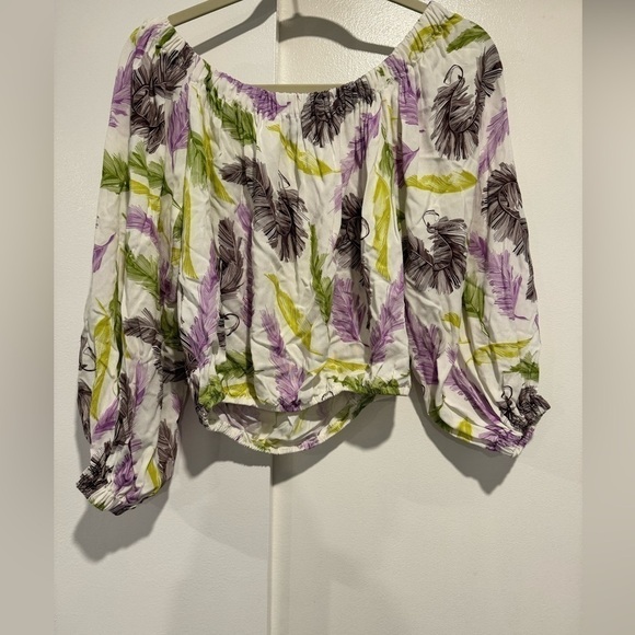 Vakkorama multicolored off shoulder top size medium NWT - Picture 6 of 7